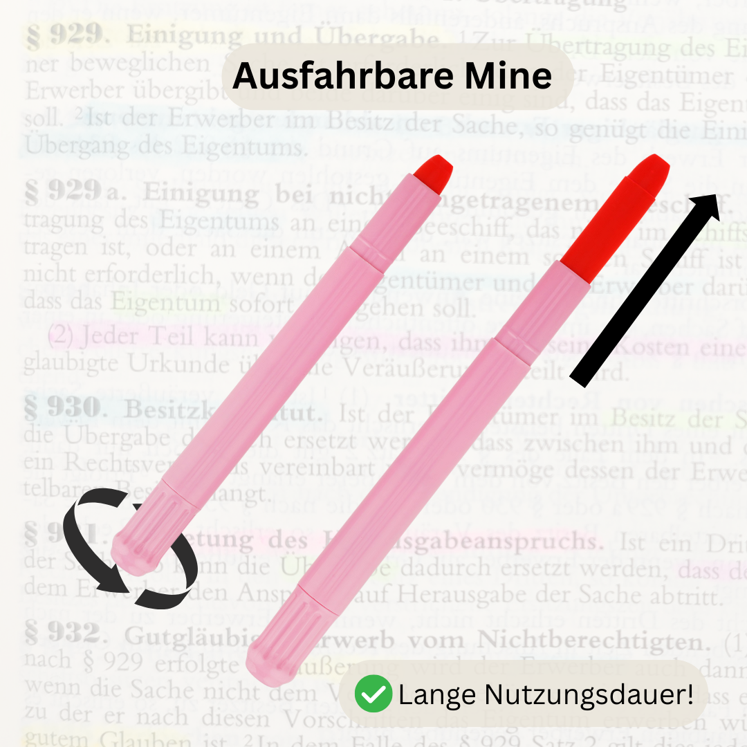 Gel-Textmarker für Gesetzbücher