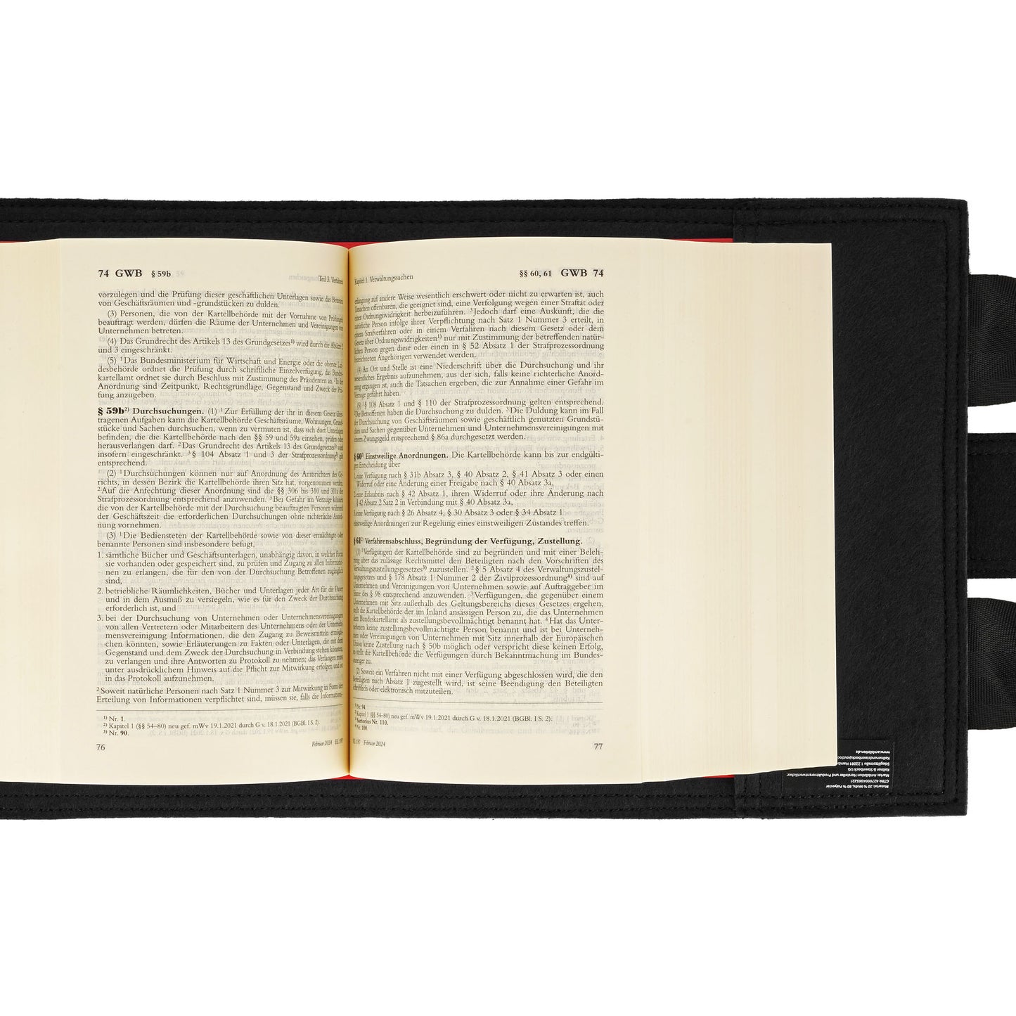 Tragetasche für Gesetzbücher (schwarz)