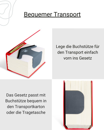 Ambibtion Buchstütze Größe L (Grau)