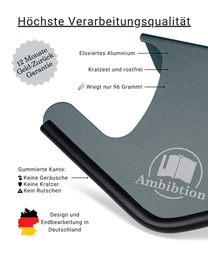Ambibtion Buchstütze Größe L (Grau)
