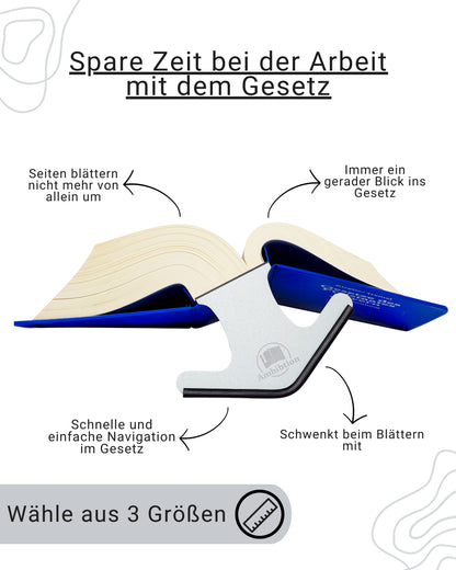 Ambibtion Buchstütze Größe S (Silber)